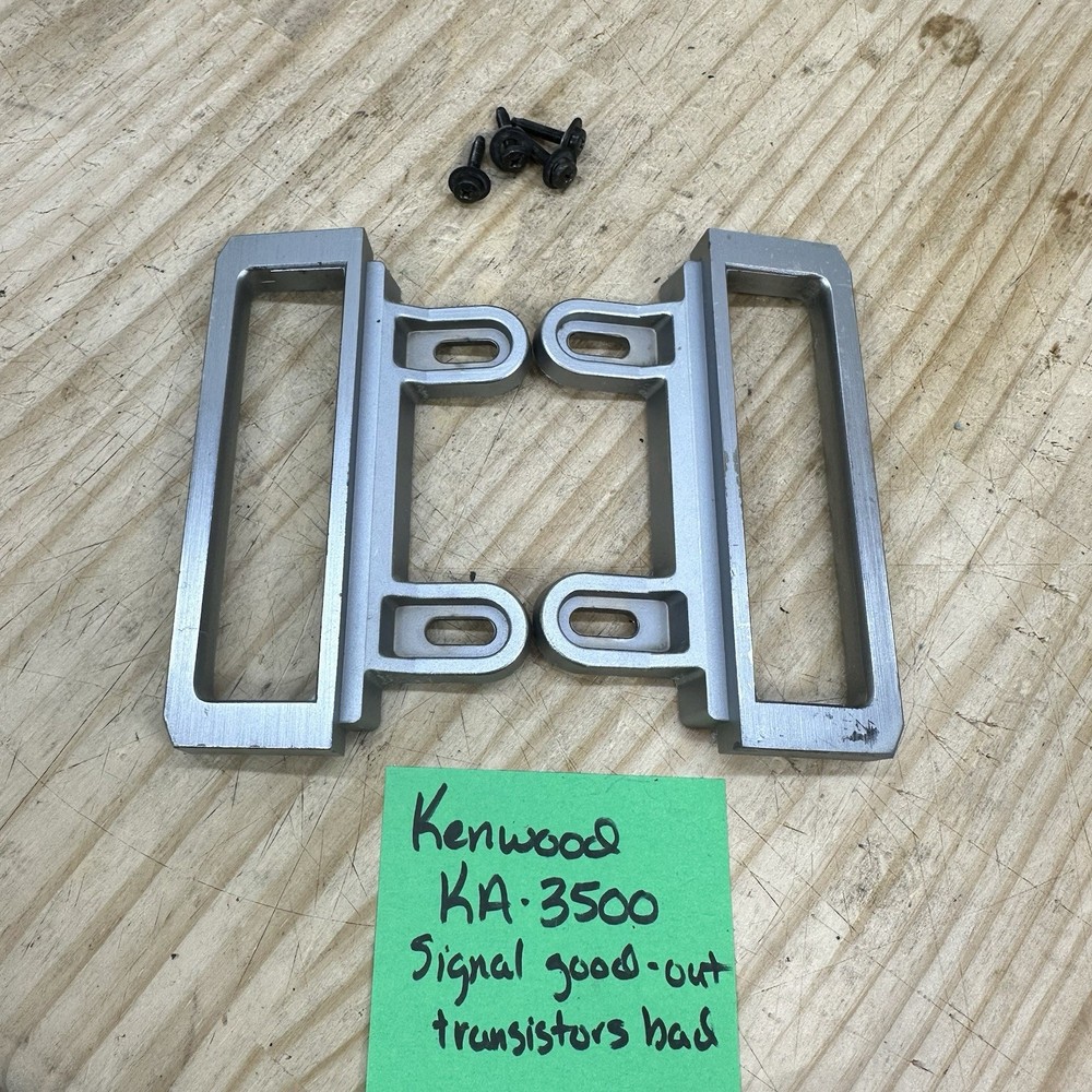 Vintage Kenwood D-5 Stereo Receiver Amplifier Rack Handles KA-3500 KT-5300 Read