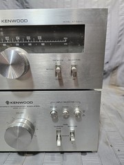 Vintage Kenwood KA-3500+KT-5300, 40W AM/FM Combo 1977 Cleaned Works Well