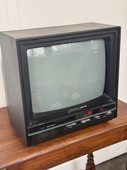 Vtg Crown CTV X13 Portable Color Retro CRT Japan Powers On!