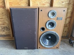 **USA MADE** Vintage Technics SB-CR77 3-Way Floor Speakers Pair 200W 8ohm