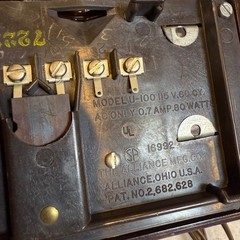 Vintage Alliance Tenna-Rotor Control Box Model U-100 Antenna Rotator Brown Gold