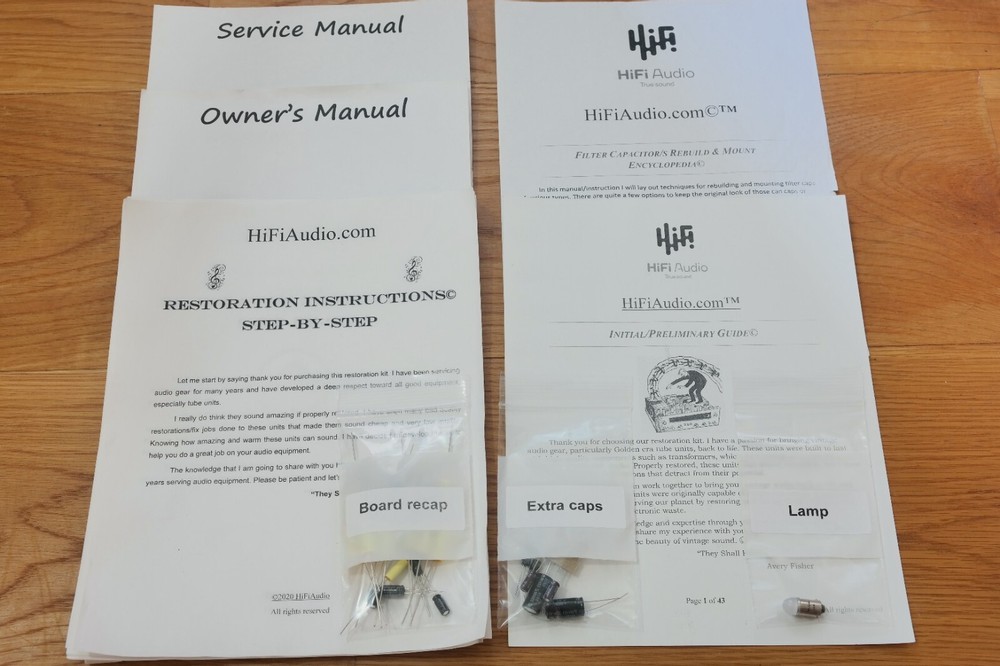 Leak varislope amplifier rebuild restoration Capacitor Kit repair instruction