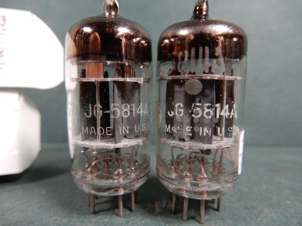 GE Gray Plate Triple Mica Support Rod JG-5814A Vacuum Tubes (2) Strong! 1958