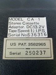 AudioVox Stereo Cassette Eight Track Adaptor Model CA-1