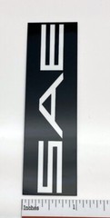 SAE Custom Made Aluminum Amplifier Badge