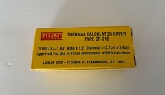 New LABELON Thermal Calculator Paper 3 Rolls #CR-215 For Texas Instruments #5025