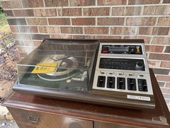 🍊Vintage 1970s Zenith Allegro Stereo System w/ AM/FM Stereo Turntable 8 Track!