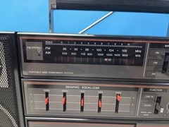 Vintage Sanyo C 32 SM/FM STEREO CASSETTE EQUALIZER BOOMBOX Excellent Tested 100%