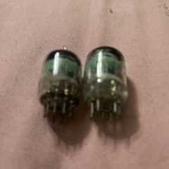 JAN 5670W GE PAIR 2 VACUUM TUBE GUITAR AMP RADIO PART