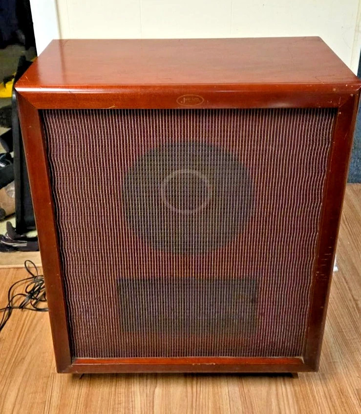 Vintage Jensen Type C Cabinet K-210 Coaxial Speaker w/ Original Manuals & Tags