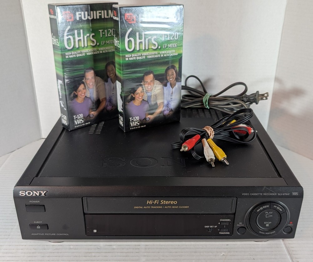 SONY SLV-685HF Hi-Fi VHS VCR Player Recorder With Extra’s