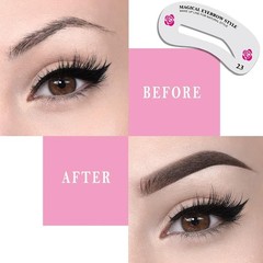 24 Styles Eyebrow Template Set