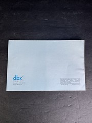 Vintage dbx Model 21 Disc Tape Decoder Instruction Manual Original