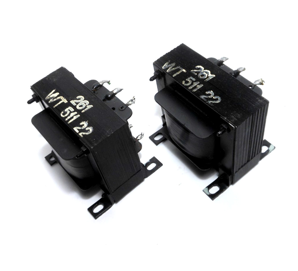 PAIR Philips Holland WT 511 22 Audio SE Output Transformers EL84 6BQ5 Used Testd
