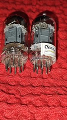 Tung-Sol 12AX7 Vintage Long Plate Slant Square Getter Audio Tubes Super Strong