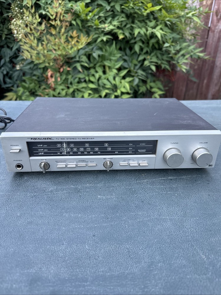 Vintage Realistic TV-100 Stereo TV Receiver Model No. 16-1284 Tested And Working