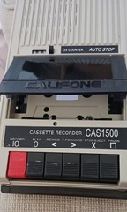 Califone Cassette Recorder CAS1500 with Microphone and Power Supply For Parts