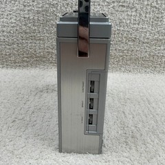 Vintage Sanyo TPM2000 Portable TV AM FM Radio Silver 1980 Made in Japan Retro