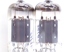 Strong Testing Pair of Vintage EI 12AX7/ECC83 Vacuum Tubes w/Matching Codes