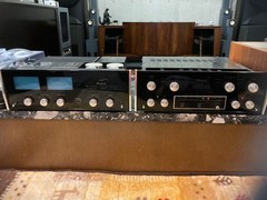McIntosh C28 & MC 2505 Transistor Amplifier Pair