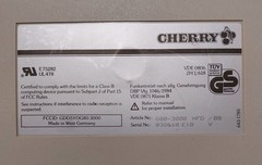 VINTAGE RARE CHERRY KEYBORAD G80-3000, late 80s Made in West Germany