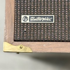 Vintage Electro Voice Speakers Pair 10 Inch 8 Ohms Work Great Brass Wood Cabinet