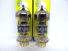2x (PAIR!) TESLA E88CC (=6922 CCa CV2492) Gold Pins, Red Top, 1974 NOS, 100%