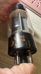 1- 6L6GC STR387 Foil O GETTER Holy Grail Sylvania Peavey Super6
