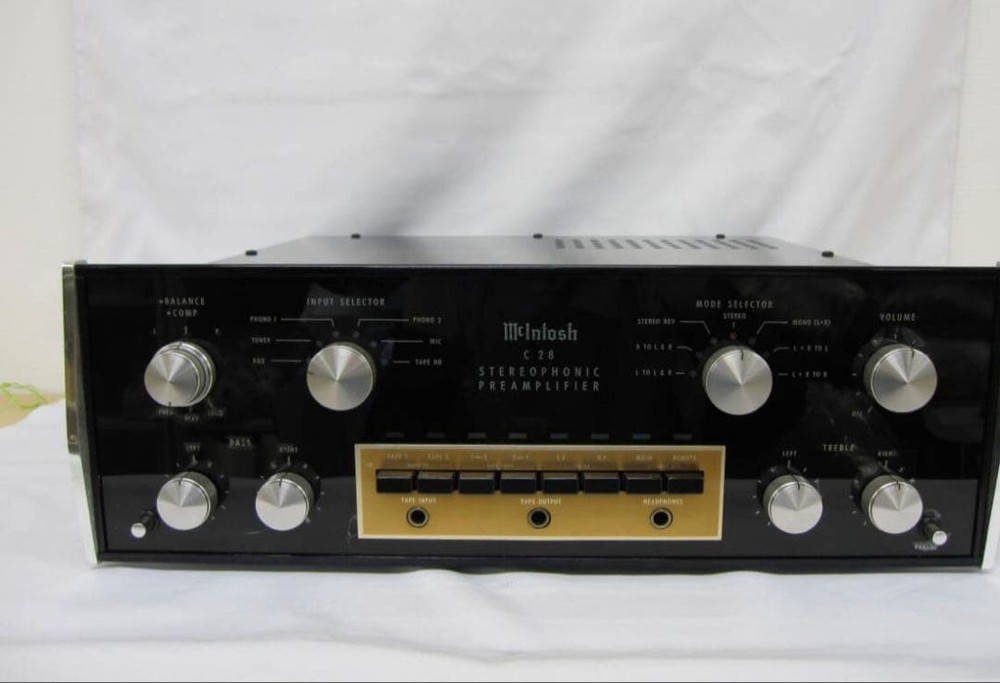 McIntosh C28 Stereo Preamplifier Tested Excellent Working Condition from japan