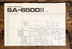 Pioneer SA-6500 MK2 Amplifier Fold Out Schematic *Original*