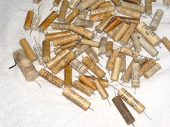 100 – Vintage 1950’s Ceramic Capacitor Pulls 100-150-200 vdc #17