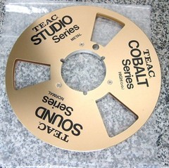 TEAC STUDIO COBALT SOUND Series No.10 Metal Empty Reel Gold Japan NOS