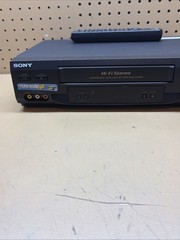 Sony SLV-N51 Hi-Fi Stereo VHS Video Cassette Recorder 19-Head VCR Remote Tested