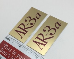 AR-3a Acoustic Research Speaker Badge Logo Emblem Pair