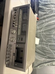 Vintage JVC Stereo Cassette Deck Model KD-25 Silver Japan WORKS