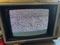Vtg ’85 Panasonic ColorPilot CTG-713 Color TV 7″ Portable Retro Gaming CRT AC/DC