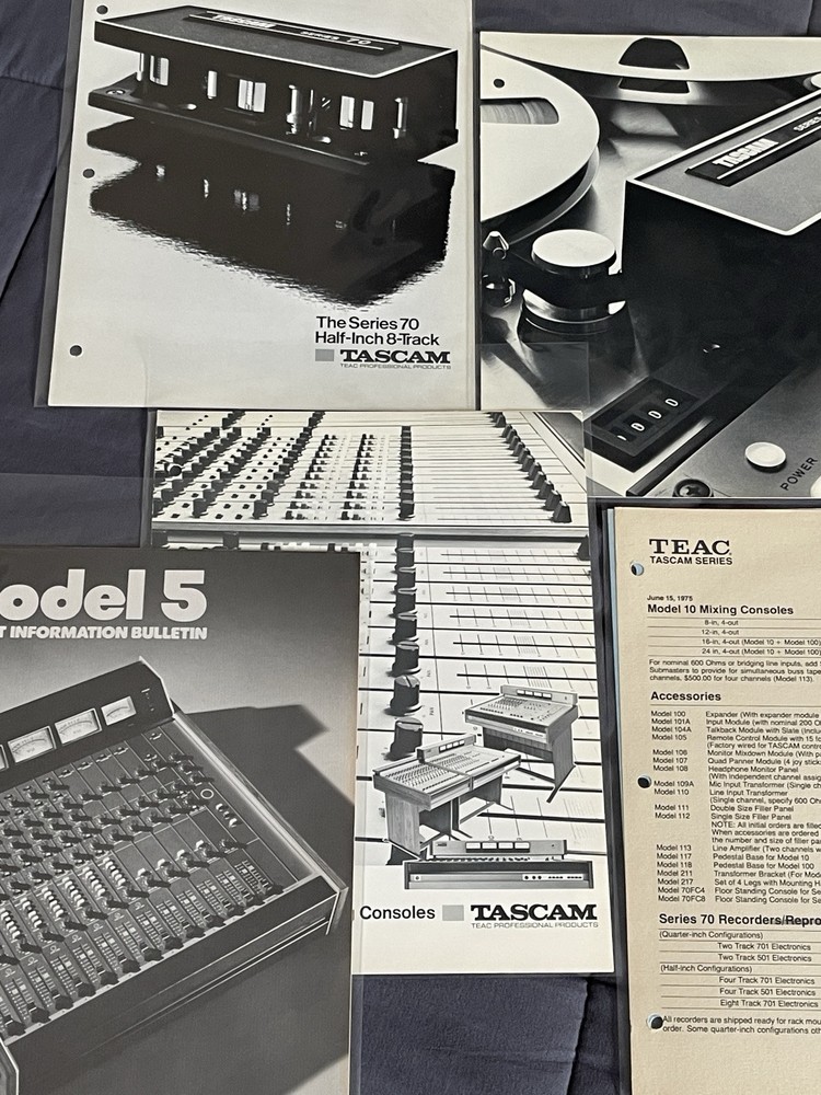 ✨TEAC/TASCAM✨SERIES 70 TAPE DECK MODEL 5/10 CONSOLE 1974!