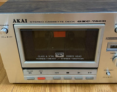 Vintage Akai GXC-750D Stereo Cassette Deck Turns On Parts Only AS IS Japan