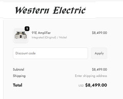 Western Electric 91E 300b Integrated Amp Nickle Finish