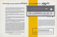 Vintage McIntosh MAC-1700 Solid State State Stereo Receiver Sales Brochure