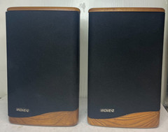 Mini Advent II Stereo Bookshelf Speaker Pair Wood Grain Tested
