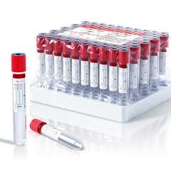 100 Pcs 10ml Vacuum Sample Tubes – Leak-Proof, No Additive, Red Caps for Lab & V