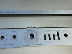 Scott 350RL Receiver Parts – Faceplate in great condition complete w/ glass