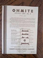 Vintage Ohmite Catalog Stock List & Red Devil Bulletin