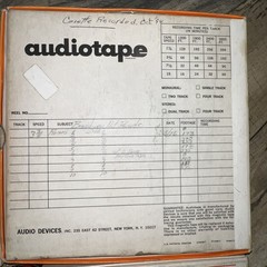 4 VTG Formula 15 Audiotape 1800′ Mylar Tape Reels & Scotch 203 -Prerecorded