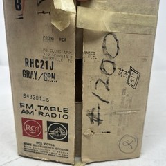 Vtg 1960s RCA Victor Solid State AM FM Tabletop Radio RHC21J NIB