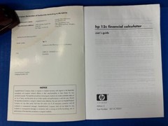 HP 12C FINANCIAL CALCULATOR USER’S GUIDE (AUG 2004, EDITION 4)- SOFTCOVER- GOOD