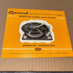 Garrard Rc 120 Mk II & RC 121 Record Changers LRS 4 MPM3 Ephemera Mixed Lot #CD