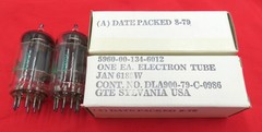 NOS NIB Sylvania JAN 6189W/12AU7WA Matched Pair 10K Preamp Tubes Case Fresh