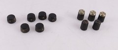 Lot of Scott & Other Mfg Small Control Knobs Tube Amp Receiver Pre Etc